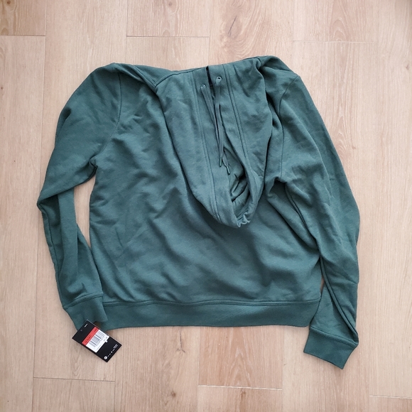 NIKE Hoodie Forest Green Large - Picture 2 of 3